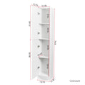 Slim Tall Storage Cabinet, Pantry Cabinet with Doors Shelves Small Space for Kitchen Living Room Bathroom