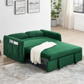 Convertible Sofa Bed, 3 in 1 Sleeper Sofa with 2 Pillows and Adjustable Backrest for Living Room Office, Black