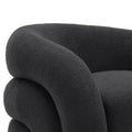 360 Swivel Accent Chair for Living Room, Boucle Barrel Armchair Single Sofa Chair Reading Chair, Sage Green