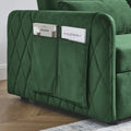 Convertible Sofa Bed, 3 in 1 Sleeper Sofa with 2 Pillows and Adjustable Backrest for Living Room Office, Black