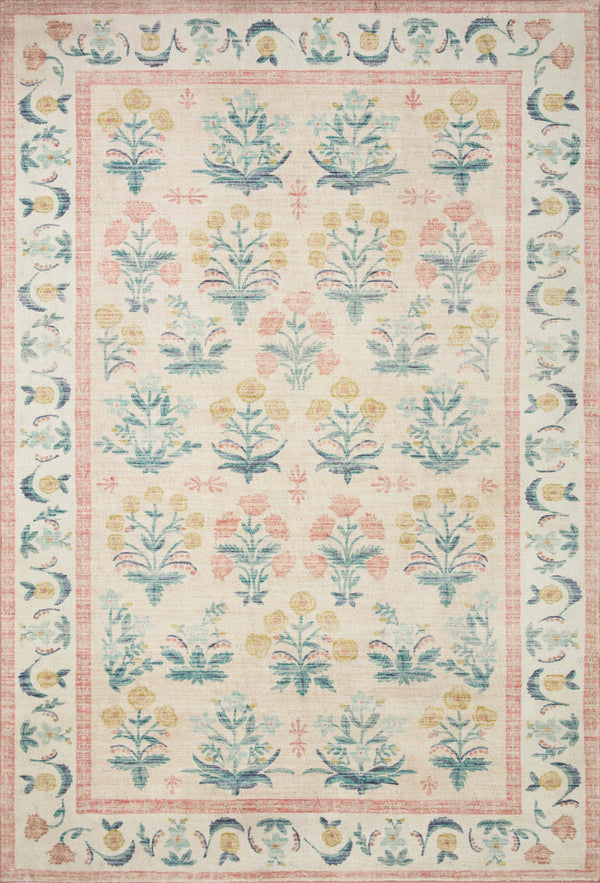 Rifle Paper Co. x Loloi Eden Mughal Rose Runner Rug - Blush