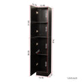Slim Tall Storage Cabinet, Pantry Cabinet with Doors Shelves Small Space for Kitchen Living Room Bathroom