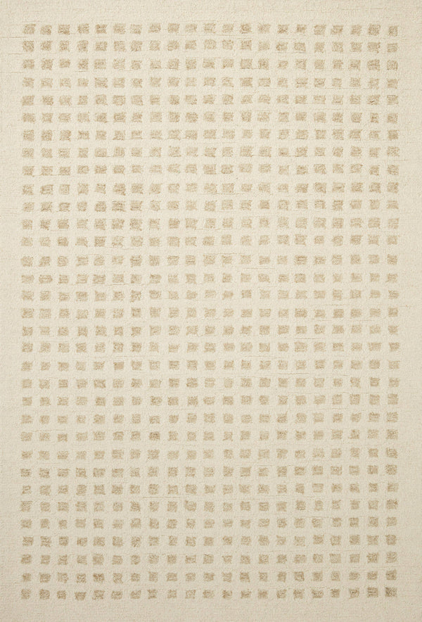 Chris Loves Julia x Loloi Polly POL-01 Ivory Natural Rug - 5 ft x 7 ft 6 in