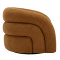 360 Swivel Accent Chair for Living Room, Boucle Barrel Armchair Single Sofa Chair Reading Chair, Sage Green