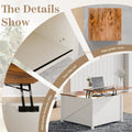 Waleaf Wooden Coffee Table, Lift Top Coffee Table with Large Hidden Storage Shelf for Living Room