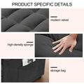 Convertible Sofa Bed, 3 - in - 1 Sleeper Sofa with Pull Out Bed, Sleeper Futon Couch Loveseat with Adjsutable Backrest and Pillows for Living Room, Black