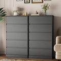 Black Dresser Bedroom Dresser, Tall Wood 5 Drawer Dresser & Chest of Drawers for Closet, Living Room Hallway Kids Bedroom