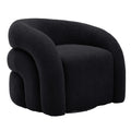 360 Swivel Accent Chair for Living Room, Boucle Barrel Armchair Single Sofa Chair Reading Chair, Sage Green