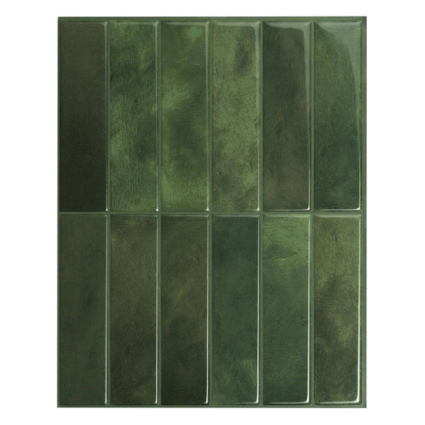 Smart Tiles Peel and Stick Backsplash - 5 Sheets of 11.43" x 9" - 3D Adhesive Peel and Stick Tile Backsplash for Kitchen, Bathroom, Wall Tile