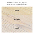 Plank+Beam Farmhouse Coffee Table, 48" Solid Wood Tables for Living Room, Rectangular Center Table