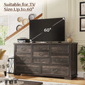 Enhomee Wood Dressers for Bedroom with 9 Drawers White Dresser Chest of Drawers for Living Room