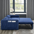 Convertible Sofa Bed, 3 in 1 Sleeper Sofa with 2 Pillows and Adjustable Backrest for Living Room Office, Black
