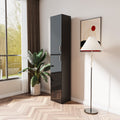 Slim Tall Storage Cabinet, Pantry Cabinet with Doors Shelves Small Space for Kitchen Living Room Bathroom