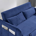 Convertible Sofa Bed, 3 in 1 Sleeper Sofa with 2 Pillows and Adjustable Backrest for Living Room Office, Black