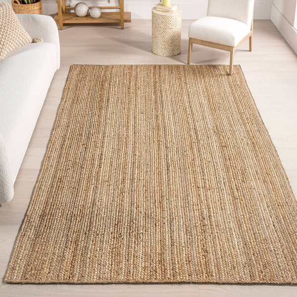 Nuloom Hand Woven Rigo Jute Rectangular Rug, Natural