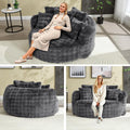 Wiilayok 58'' Oversized Chaise Lounge Chair Indoor, Thickened Backrest Sleeper Sofa Couch with Soft Pillows for Living Room, Gray