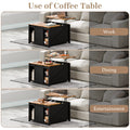 Waleaf Wooden Coffee Table, Lift Top Coffee Table with Large Hidden Storage Shelf for Living Room