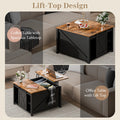 Waleaf Wooden Coffee Table, Lift Top Coffee Table with Large Hidden Storage Shelf for Living Room