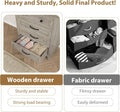 4 Drawer Dresser for Bedroom, 34.8" Tall Bedroom Dresser with Large Drawer& Black Handles, Wooden Storage Organizer Cabinet Chest of Drawer for Living Room, Hallway