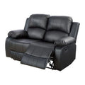 Ainehome Furniture 3 - Pieces Recliner Sectional Sofa Set, Reclining Living Room Sofa, Loveseat, Chair (Black, Living Room Set 3+2+1)