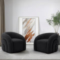 360 Swivel Accent Chair for Living Room, Boucle Barrel Armchair Single Sofa Chair Reading Chair, Sage Green